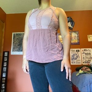 Mauve halter top
